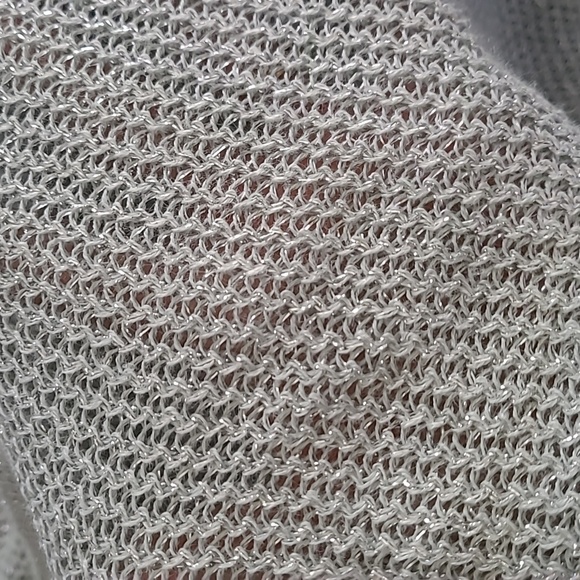 💥3for$12💥 VINTAGE Worthington women's silver sweater tunic size 3X - Picture 6 of 9